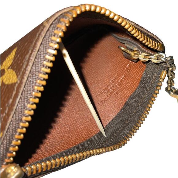 Vintage Louis Vuitton Monogram Pochette Cles Coin Pouch Key Holder - Picture 7 of 14